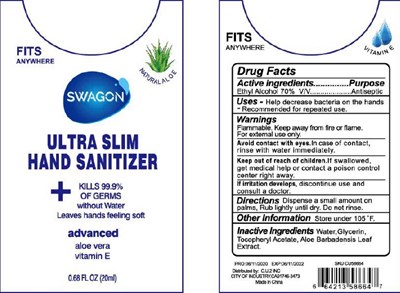 Image (Swagon Ultra Slim Hand Sanitizer 20 mL 70vv)